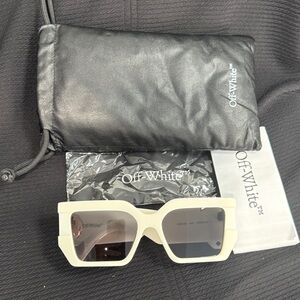 Off-White Ivory Sunglasses-unisex